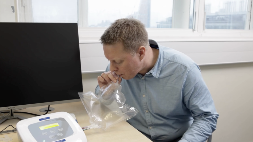 Breath test in a GP office